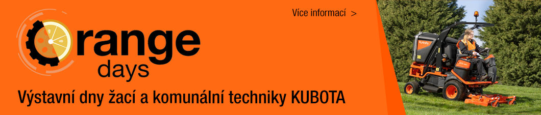 ORANGE DAYS - předváděcí dny žací a komunální techniky KUBOTA