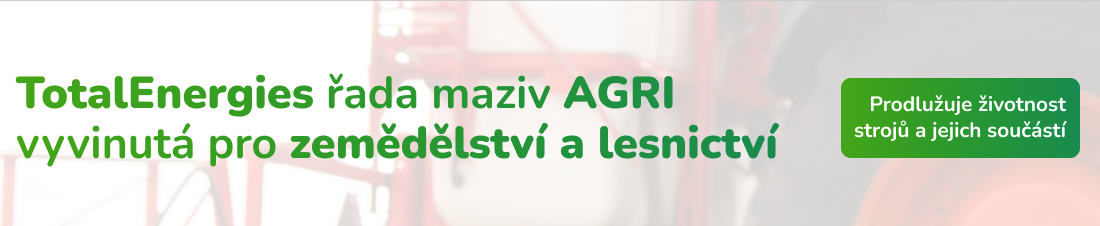 TotalEnergies – Kompletní řada maziv pro zemědělství a lesnictví