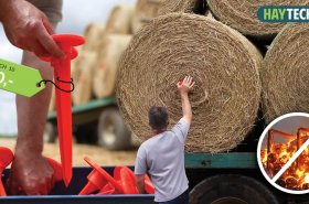 Systém měří teplotu a kvalitu balíku sena a dalších materiálů