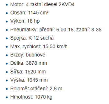 Technická data RS-09