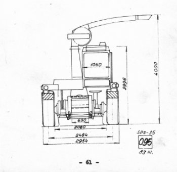 Rozměrový náčrt modelu SPS-35.