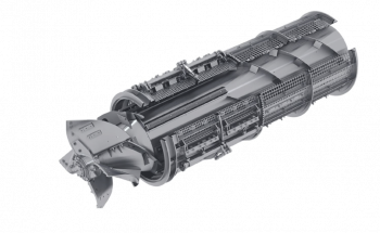 Rotor je poháněn  planetovou plynule regulovatelnou převodovkou s hydraulickým ovládáním. Hydromechanické zařízení slučuje vlastnosti dvou ovládaní: plynulé a přesné ovládání otáček, převodovka bez řemenových převodů.
