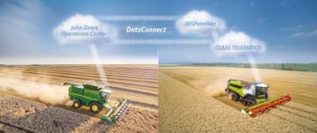 John Deere, Claas, 365 FarmNet, CNH Industrial DataConnect.