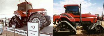 Už v dobách prvních Magnumů firma Case IH testovala pásovou a polopásovou koncepci u konvenčního traktoru