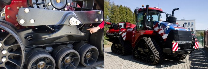 Inovovaná pásová jednotka u traktoru Case IH Quadtrac 