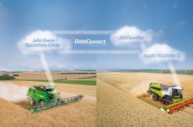 Spuštění DataConnect. Výměna dat mezi CLAAS, 365FarmNet a John Deere