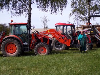 Pan Gerych je spokojeným uživatelem traktoru Kubota M5111 