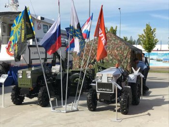 Malotraktory Uralets na výstavě v Moskvě, srpen 2020