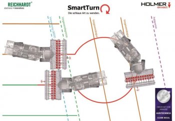 SmartTurn je pro obsluhu obrovskou výhodou – poskytuje mu lepší přehled o poli, a on se tak může plně soustředit na samotnou sklizeň. Systém byl v roce 2017 oceněn stříbrnou medailí DLG na veletrhu Agritechnica a využíván je i v České republice.