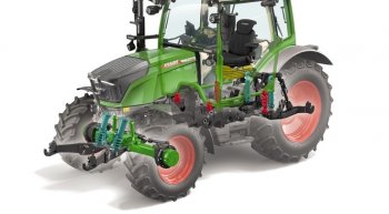 Spolu s citlivým řízením Fendt Reaction pro bezpečnou práci nabízí Fendt 210 Vario jízdu a pracovní komfort na úrovni kamionu