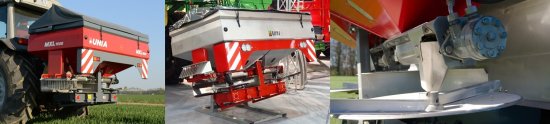 Rozmetadla řady MXL se odlišují technologií dávkování hnojiva ze zásobníku pomocí šneku