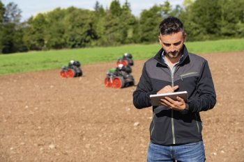 Fendt Xaver je také integrován do platformy FendtONE a lze jej spravovat společně se zbytkem strojového parku. Zdroj foto - tisková zpráva Fendt / AGCO 