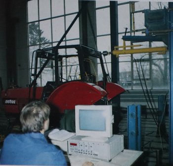 Test konaný podle Kódu OECD. Zdroj foto - tisková zpráva Státní zkušebna zemědělských, potravinářských a lesnických strojů