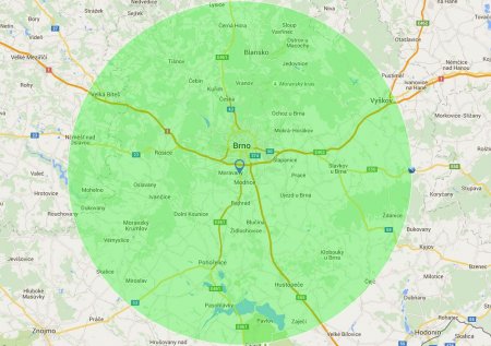 Dostatečná přesnost korekčního signálu je v okruhu 25 až 30 km od RTK stanice.