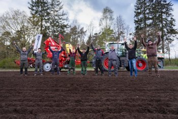 Po 12 hodinách byl znám výsledek - 41,59 ha. Zdroj foto - tisková zpráva Grimme