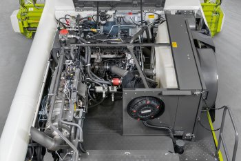 Všechny modely Trion jsou poháněny nejnovější generací šestiválcových motorů Cummins, které disponují automatickým nastavením výkonu DYNAMIC POWER. Zdroj foto - tisková zpráva Claas
