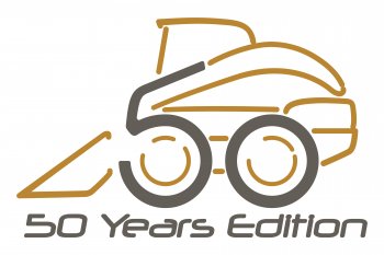 Pro zákazníky, kteří si během výročí zakoupí smykem řízený nakladač, bude na zadní levou stranu všech strojů přidán štítek "50 Years Edition". 