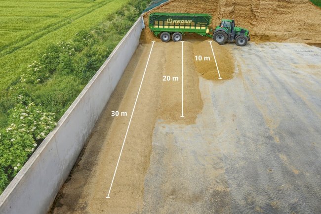 Systém vyprazdňování návěsů Krone ExactUnload.