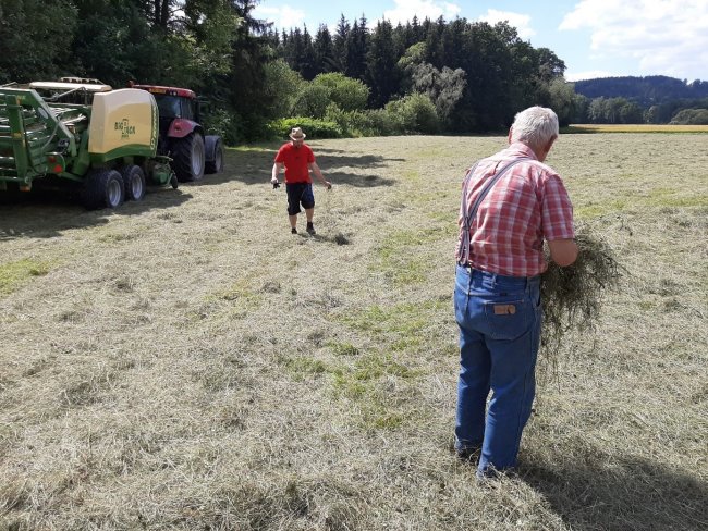 Na Farmě Dolní Dvůr je na produkci kvalitního sena či slámy brán velký zřetel. Praktikují se i zde nejmodernější poznatky či trendy.