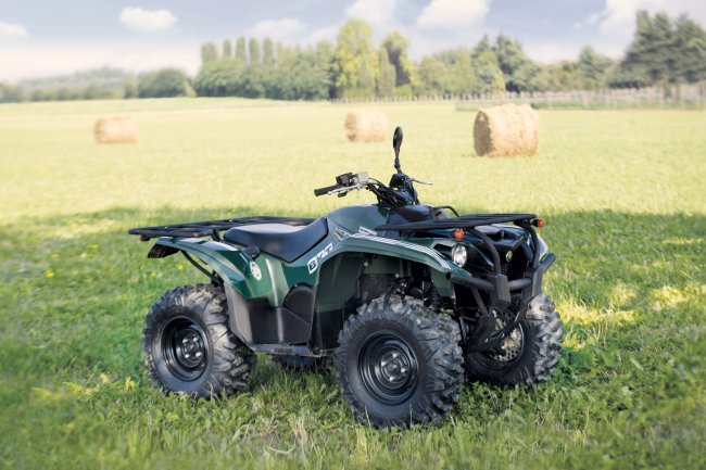 Čtyřkolka Yamaha Kodiak 700, o kterou se nyní soutěží.