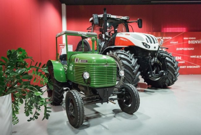 První traktor Steyr, zelený model Steyr 180, byl vyroben v roce 1947.