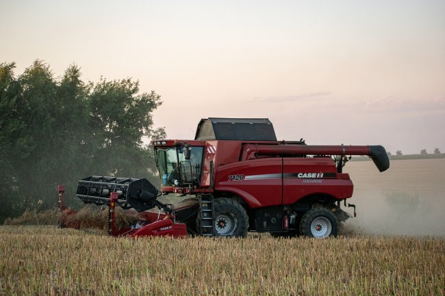 BV-Technika před lety dodala mlátičku Case IH 7120 Axial-Flow.