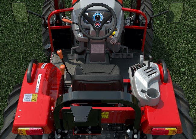 Traktor Massey Ferguson 1755 E – pohled na pracoviště obsluhy.