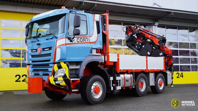 Tatra Phoenix 6x6, kterrá nyní působí ve Švýcarsku. Foto: Hodel Betriebe.