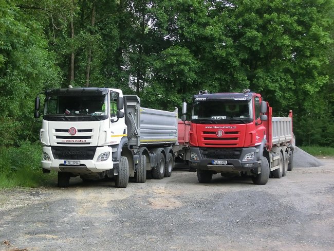 Tatra 158 Phoenix Euro VI – sklápěče 8×8 a 6×6, foto Jiří Erben.