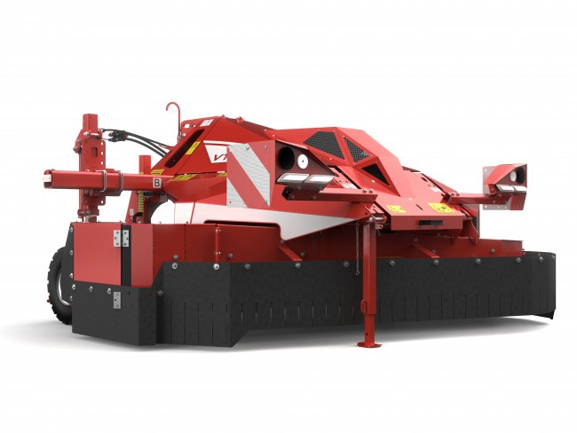 Grimme VT 170 – Nesený drtič cibulové natě na záhony do rozteče řádku 180 cm.