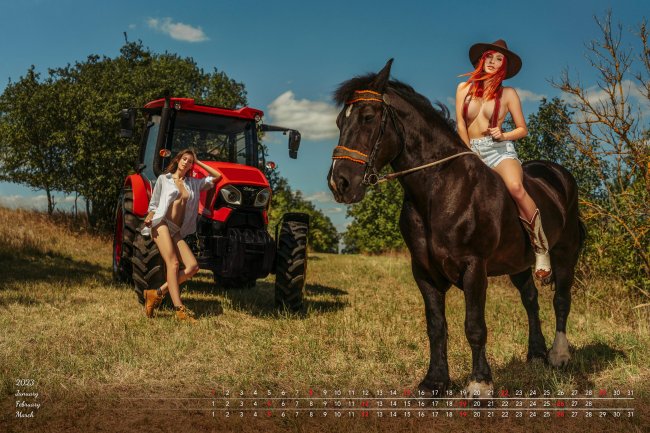 Zetor představil kalendáře pro rok 2023: „Made in Czech Republic“ a oslava žen pracujících na venkově.