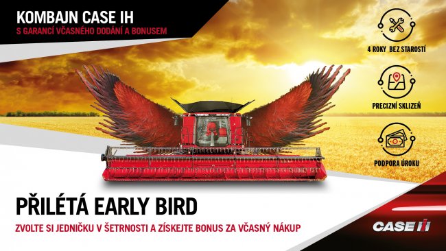 EARLY BIRD: Předsezónní nabídka kombajnů CASE IH.