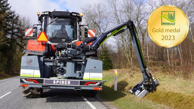 Ramenová sekačka GreenTec Spider zahrnuje šest modelů se záběrem od 5,2 do 8,2 metru.