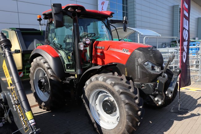 Jediným vystaveným traktorem na expozici byl Case IH Vestrum 120 CVXDrive.