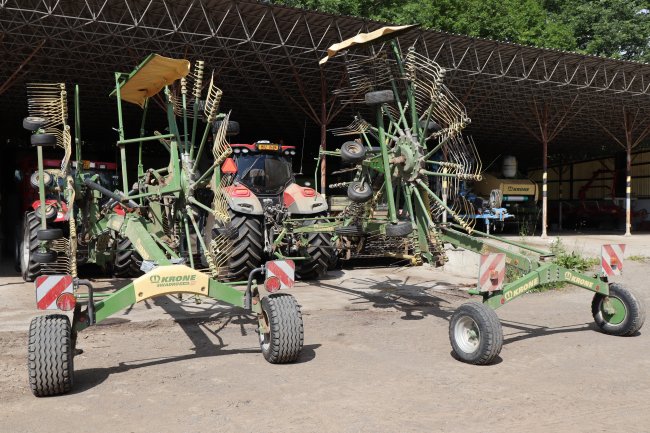 Od Krone jsou využívány i rotorové shrnovače Krone Swadro.