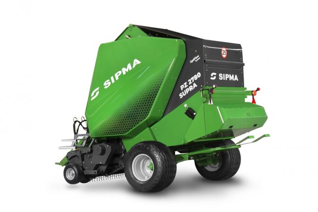 Nová generace lisu SIPMA PZ 2780 SUPRA s variabilní komorou je určena pro sklizeň slámy a pícnin.