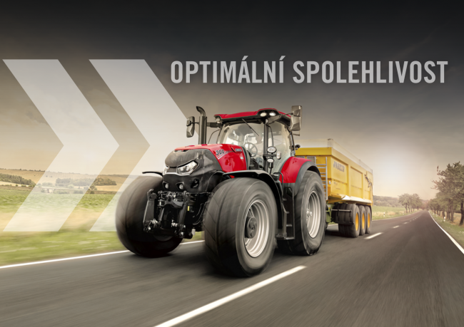 Mozkem traktoru Case IH Optum je systém Case IH AFS Connect, který se skládá z dotykového monitoru AFS Pro 1200, operačního systému AFS Vision Pro a přijímače AFS Vector Pro.