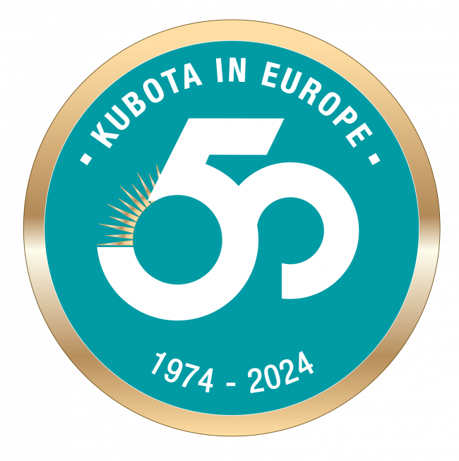 Logo k 50. výročí Kuboty v Evropě.