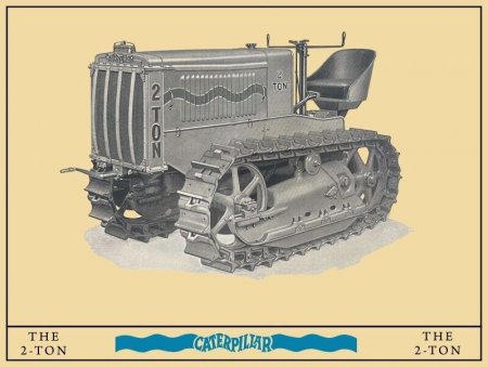 Model 2-Ton na dobovém reklamním materiálu společnost Caterpillar.