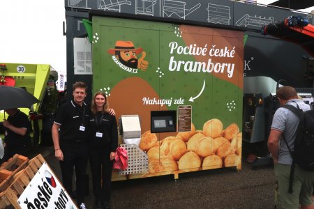 Automat Bramborář.cz na prodej českých brambor.