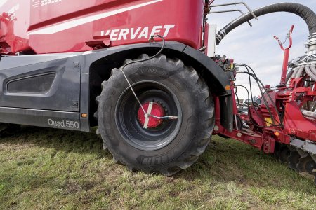 Se správným tlakem v pneumatikách pomůže centrální systém huštění vyvinutý společností Vervaet.