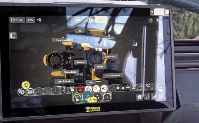 OptiFellingAssist je navržen jako rozšíření digitálního systému PONSSE Opti, který slouží k řízení pracovních funkcí harvestorů a vyvážecích souprav.