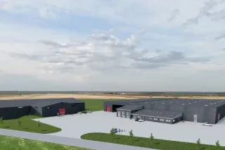 Vizualizace nové budovy zkušebního centra Bredal