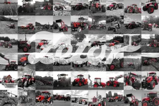Koláž traktorů Zetor z kalendáře na rok 2020