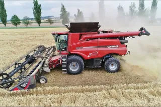 Sklízecí mlátička Case IH Axial-Flow na poli
