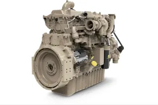 Samostatný motor Deutz na bílém pozadí