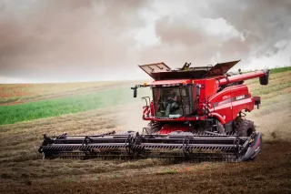 Sklízecí mlátička Case IH Axial-Flow na poli