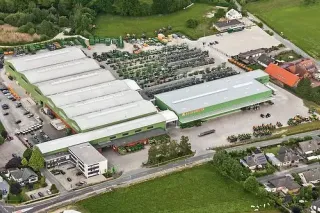 Letecký pohled na areál společnosti Amazone