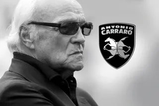 Černobílý portrét Antonia Carrara