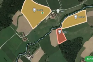 Aplikace Pöttinger pro plánování sklizňové logistiky